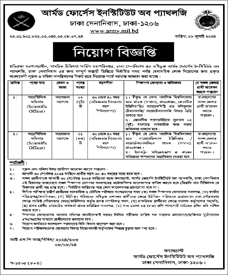 Army Job Circular 2024